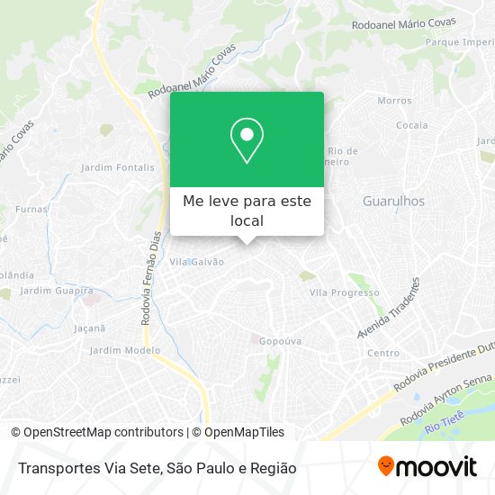 Transportes Via Sete mapa