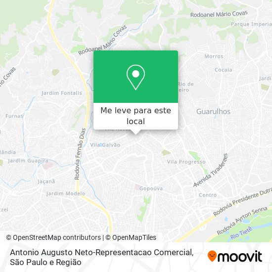 Antonio Augusto Neto-Representacao Comercial mapa