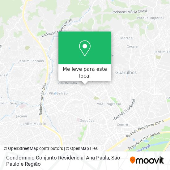 Condomínio Conjunto Residencial Ana Paula mapa