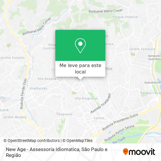 New Age - Assessoria Idiomatica mapa
