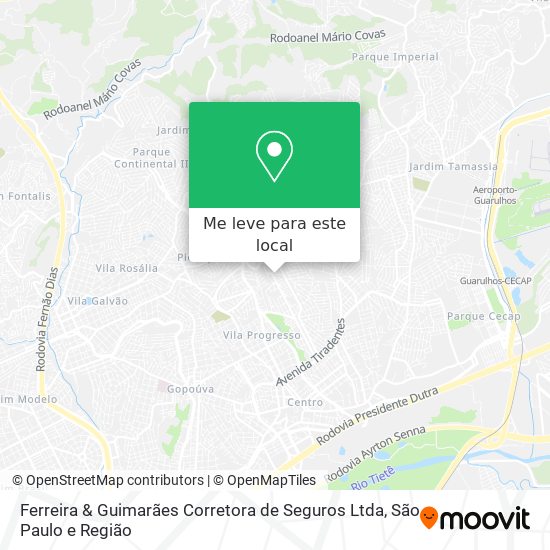 Ferreira & Guimarães Corretora de Seguros Ltda mapa