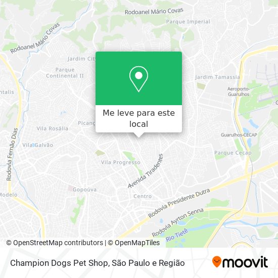 Champion Dogs Pet Shop mapa