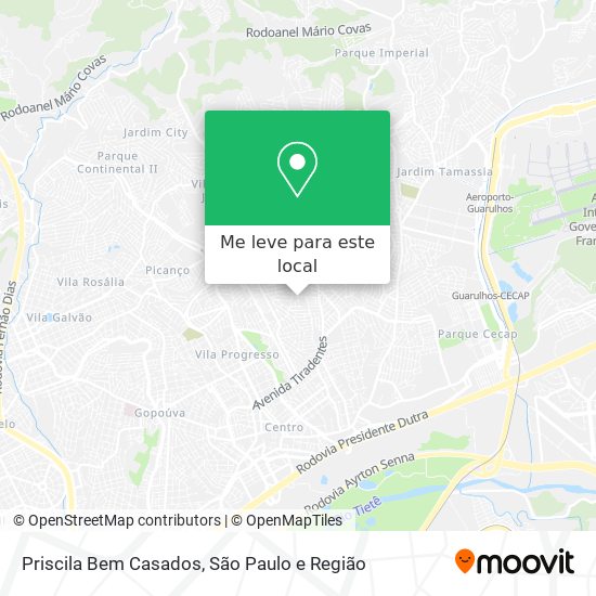 Priscila Bem Casados mapa