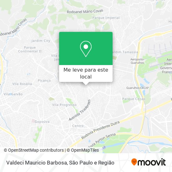 Valdeci Mauricio Barbosa mapa
