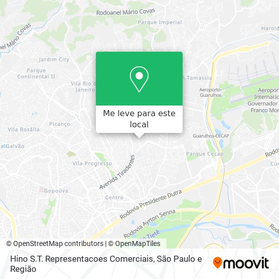 Hino S.T. Representacoes Comerciais mapa