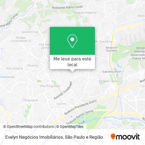 Evelyn Negócios Imobiliários mapa