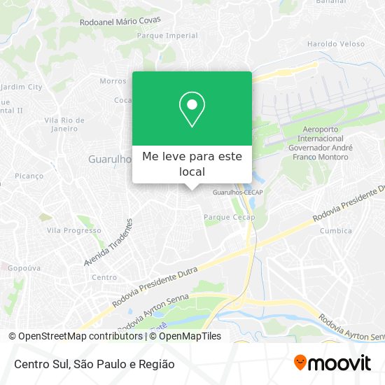Centro Sul mapa