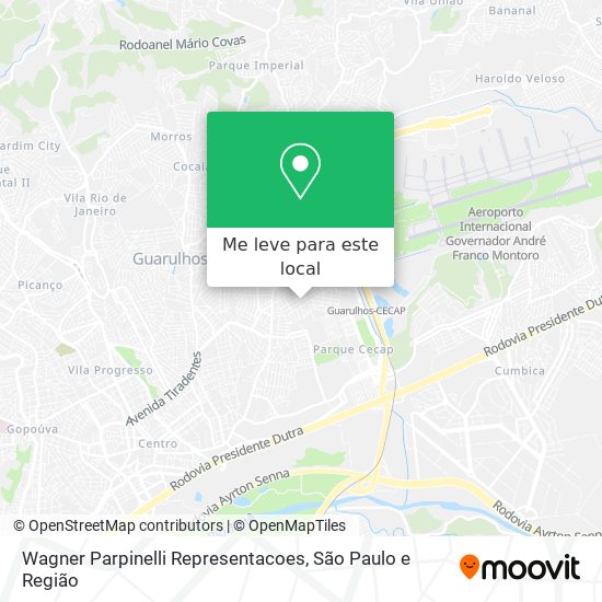 Wagner Parpinelli Representacoes mapa