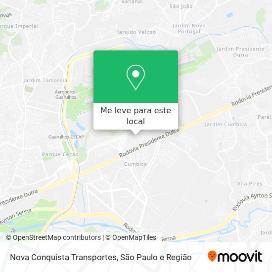 Nova Conquista Transportes mapa