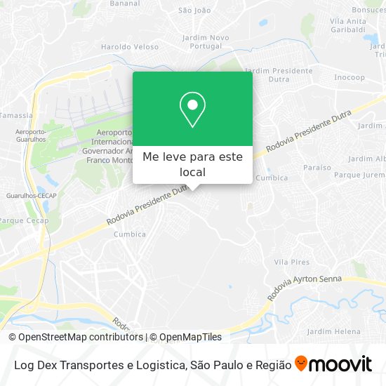 Log Dex Transportes e Logistica mapa
