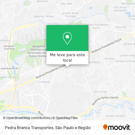 Pedra Branca Transportes mapa
