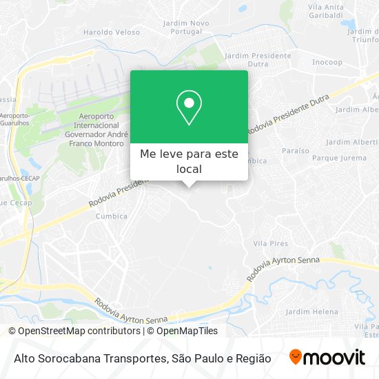 Alto Sorocabana Transportes mapa