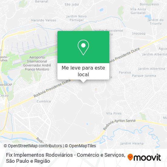 Fix Implementos Rodoviários - Comércio e Serviços mapa