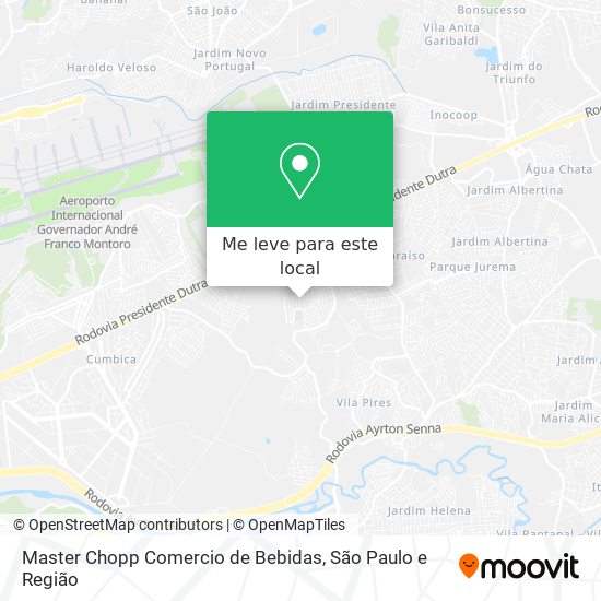 Master Chopp Comercio de Bebidas mapa