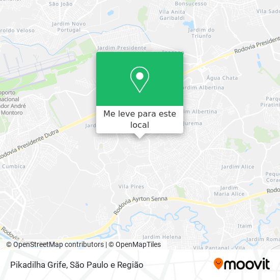 Pikadilha Grife mapa