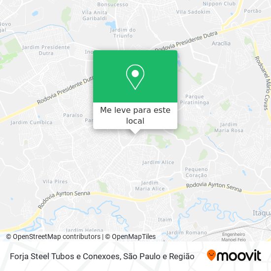 Forja Steel Tubos e Conexoes mapa