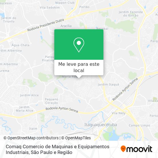 Comaq Comercio de Maquinas e Equipamentos Industriais mapa