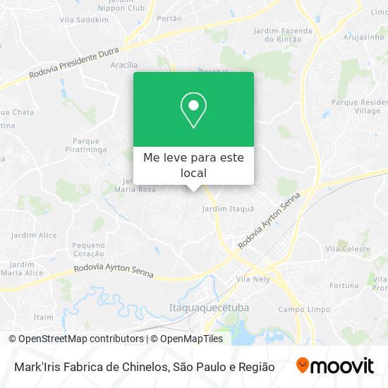 Mark'Iris Fabrica de Chinelos mapa