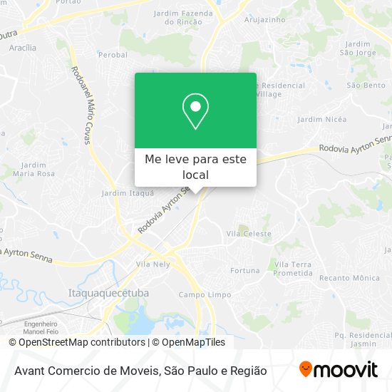 Avant Comercio de Moveis mapa