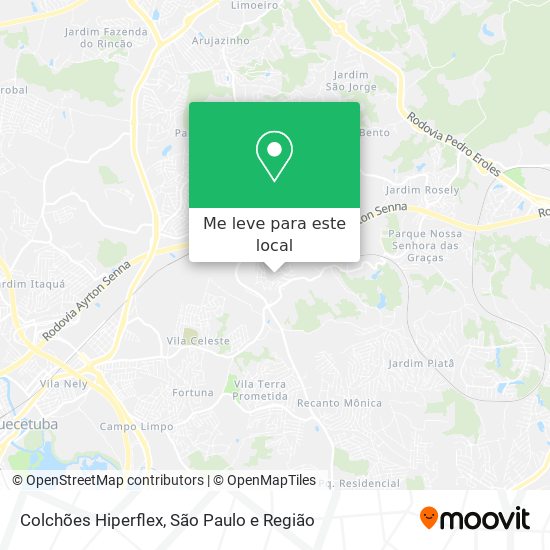 Colchões Hiperflex mapa