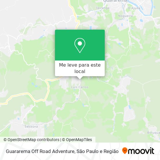Guararema Off Road Adventure mapa