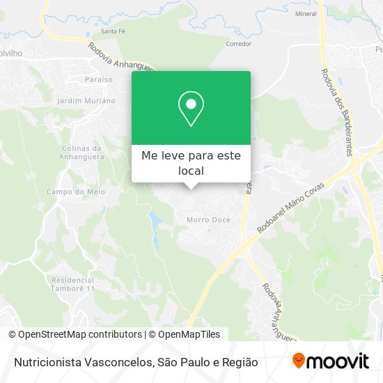 Nutricionista Vasconcelos mapa