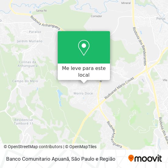 Banco Comunitario Apuanã mapa