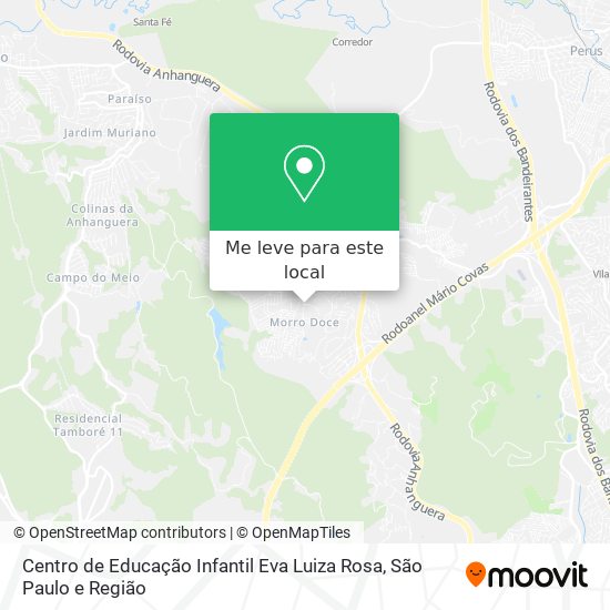 Centro de Educação Infantil Eva Luiza Rosa mapa