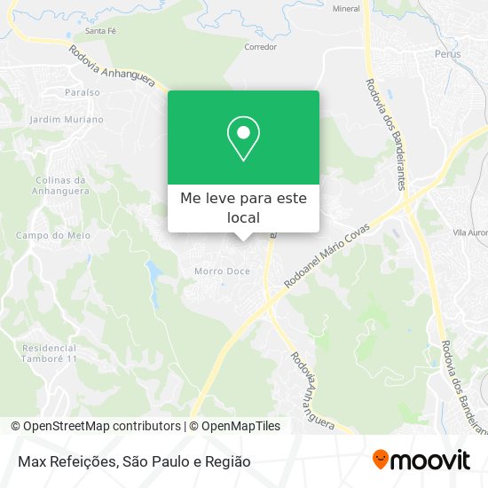 Max Refeições mapa