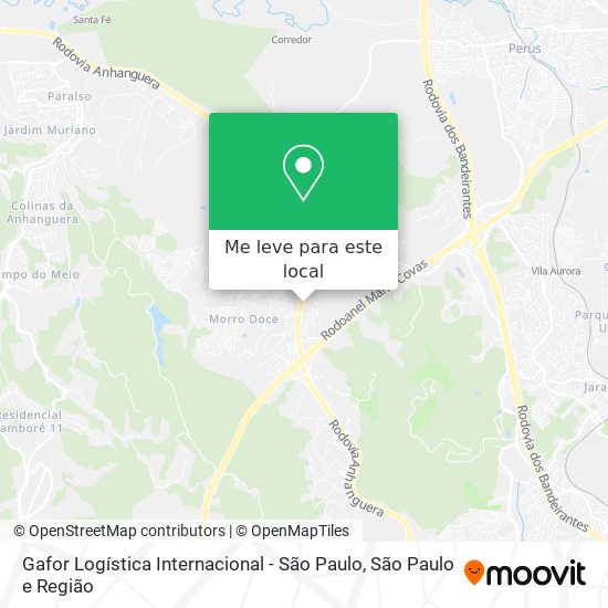 Gafor Logística Internacional - São Paulo mapa