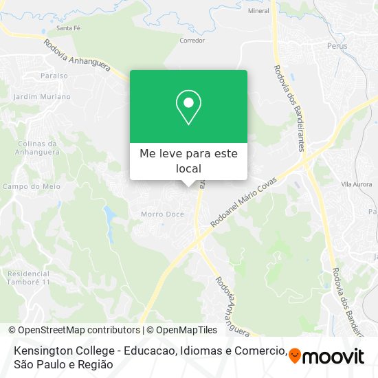 Kensington College - Educacao, Idiomas e Comercio mapa