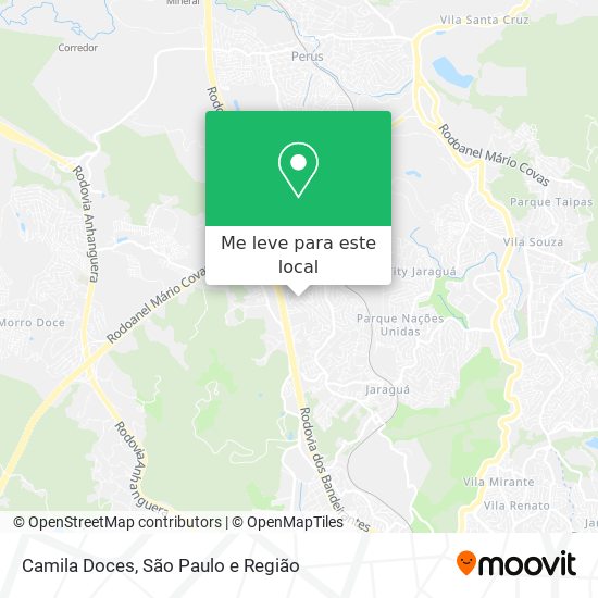 Camila Doces mapa