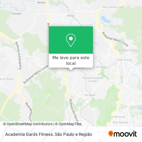 Academia Gards Fitness mapa