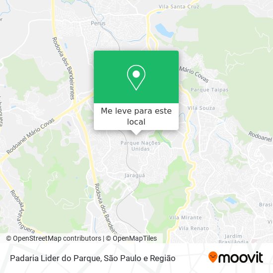 Padaria Lider do Parque mapa