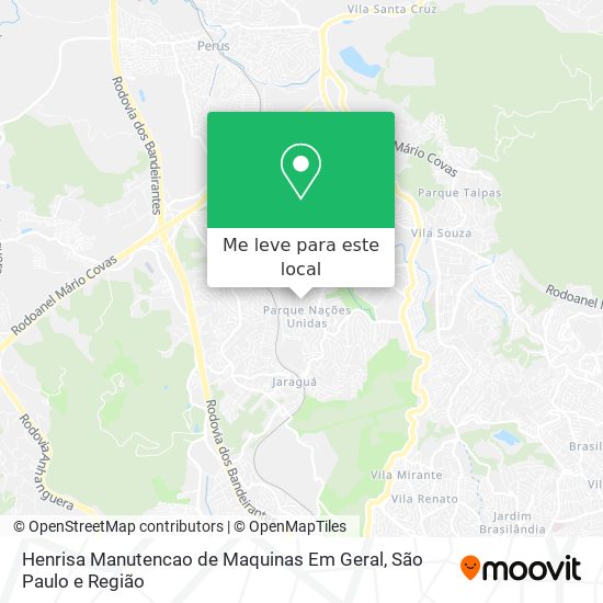 Henrisa Manutencao de Maquinas Em Geral mapa