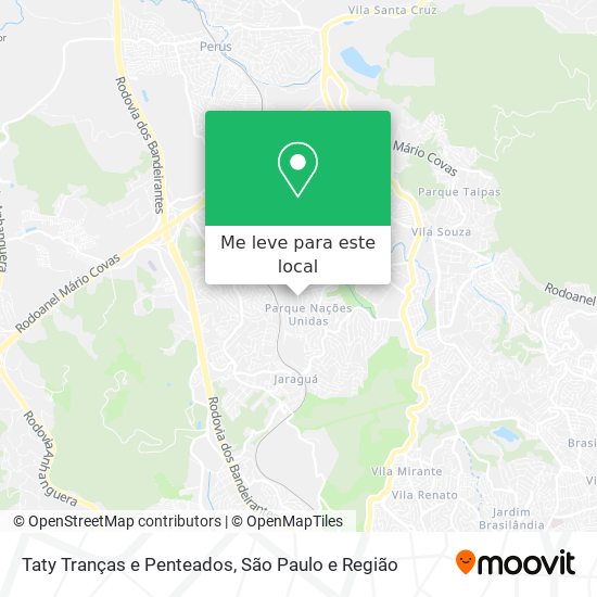 Taty Tranças e Penteados mapa