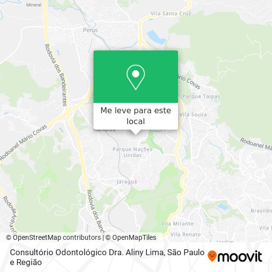 Consultório Odontológico Dra. Aliny Lima mapa