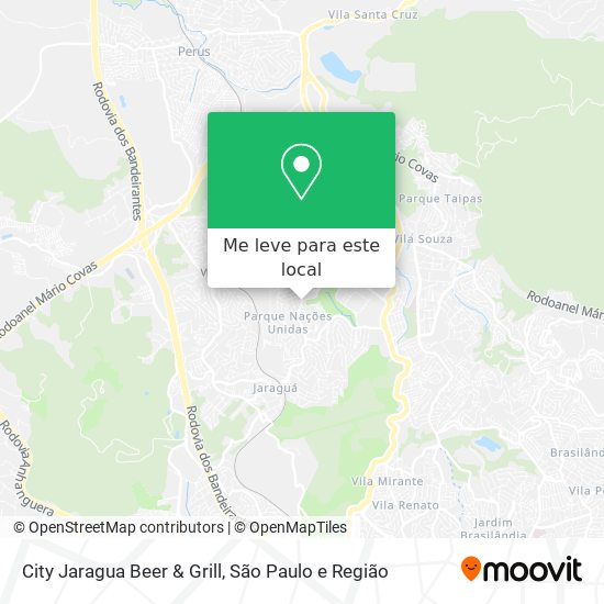 City Jaragua Beer & Grill mapa