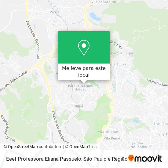 Eeef Professora Eliana Passuelo mapa
