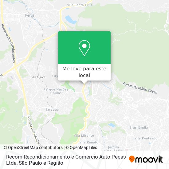 Recom Recondicionamento e Comércio Auto Peças Ltda mapa