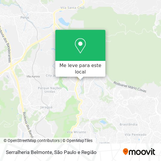 Serralheria Belmonte mapa