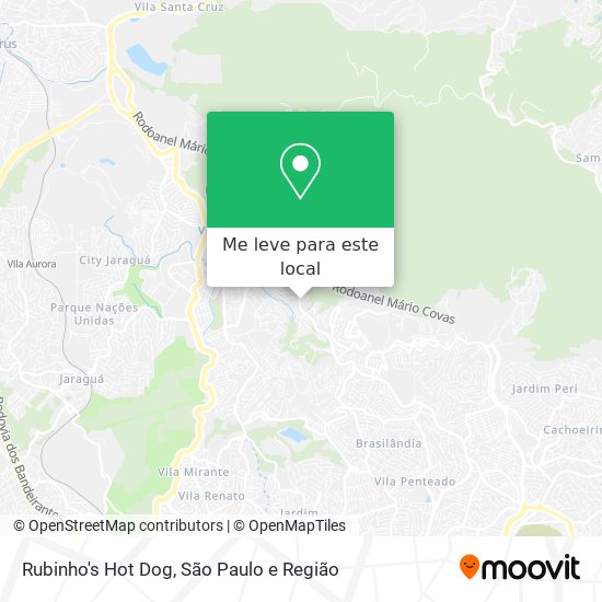 Rubinho's Hot Dog mapa