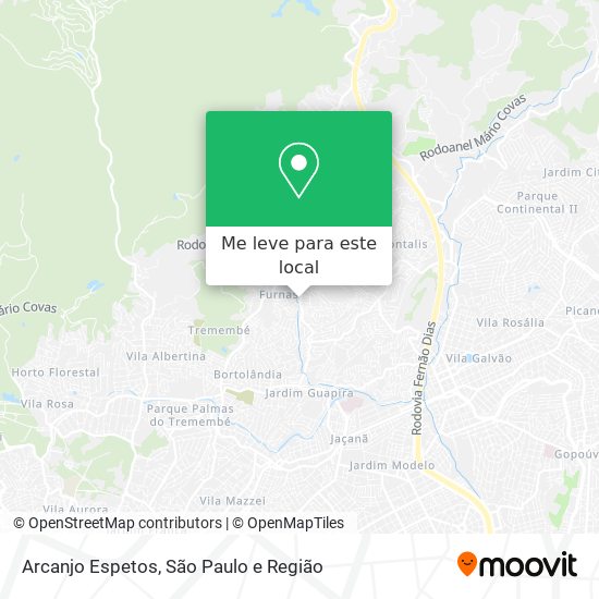 Arcanjo Espetos mapa