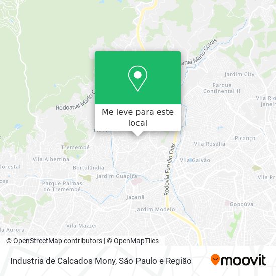 Industria de Calcados Mony mapa