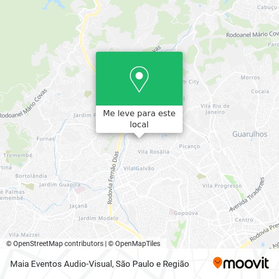 Maia Eventos Audio-Visual mapa