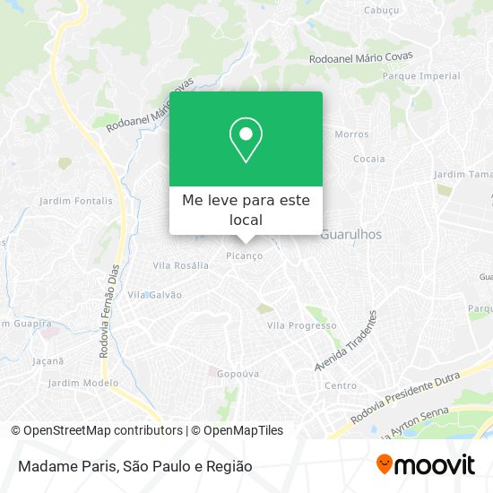 Madame Paris mapa