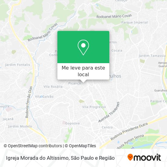 Igreja Morada do Altíssimo mapa