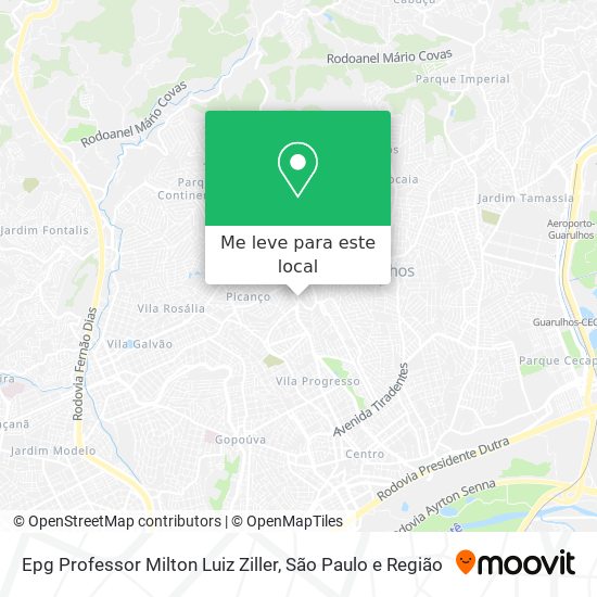 Epg Professor Milton Luiz Ziller mapa