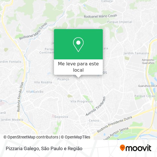 Pizzaria Galego mapa