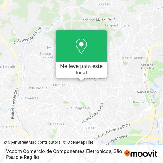 Vccom Comercio de Componentes Eletronicos mapa